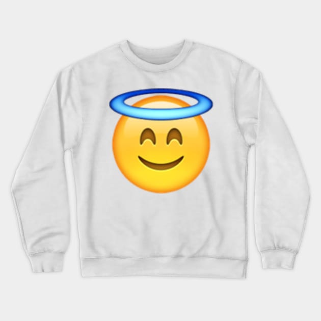 smiling-face-with-halo Crewneck Sweatshirt by Emoji